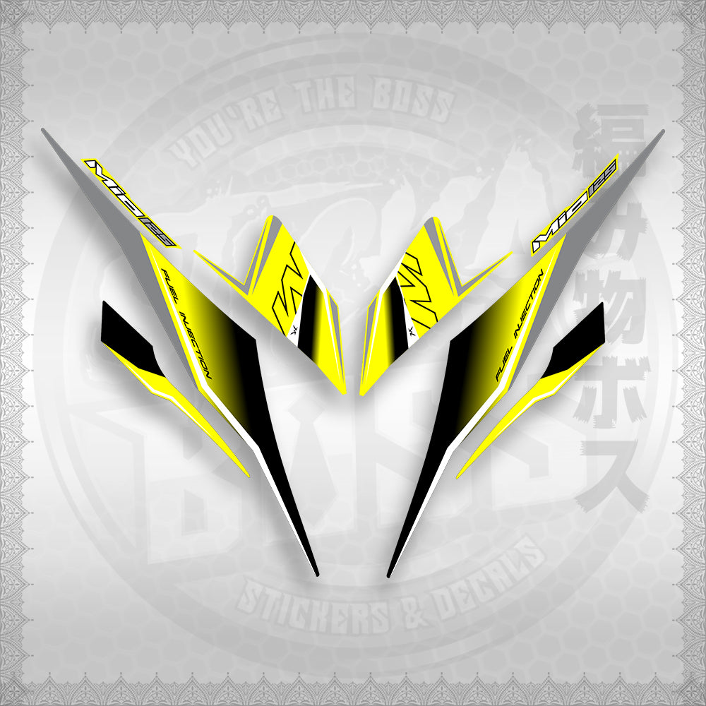 STICKER DECALS for MIO I 125 M3 (MIISTMO) By STICKABOSS (SOFIE LAMINATED WATERPROOF)