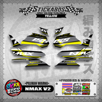 NMAX V2 MALAYSIAN STICKER DECALS ( PILIHAN WARNA )【WITH FREEBIES】