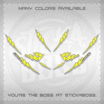AEROX V2 FOR WHITE STRIPING DECALS (1 TONE PUTRA VIRDIAN)STICKER DECALS BY STICKABOSS
