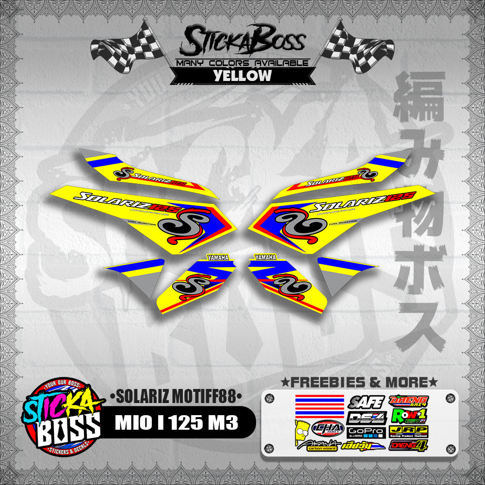 MIO I 125 M3 DECALS ( SOLARIZ MOTIFF88 )【WITH FREEBIES】