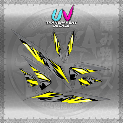 TRANSPARENT BEAT 110 V2 INDO-MALAY CONCEPT (STRIPING MOTIF DESIGN) STICKER DECALS for STICKABOSS
