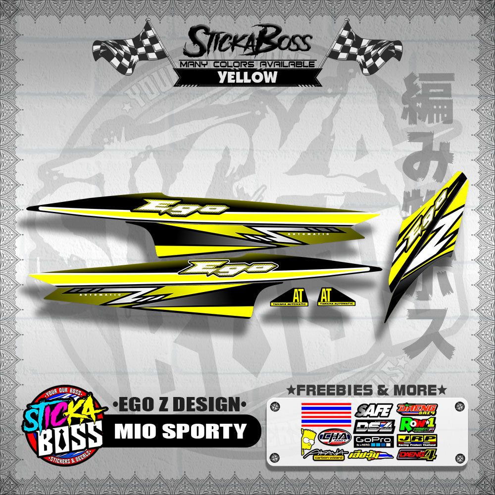 MIO SPORTY DECALS ( EGO Z DESIGN )【WITH FREEBIES】