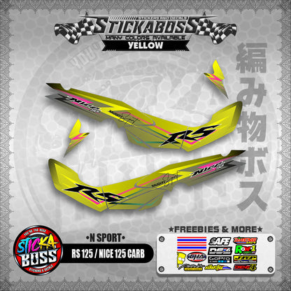 RS 125 NICE / 125 CARB STICKER DECALS ( N SPORT )【WITH FREEBIES】