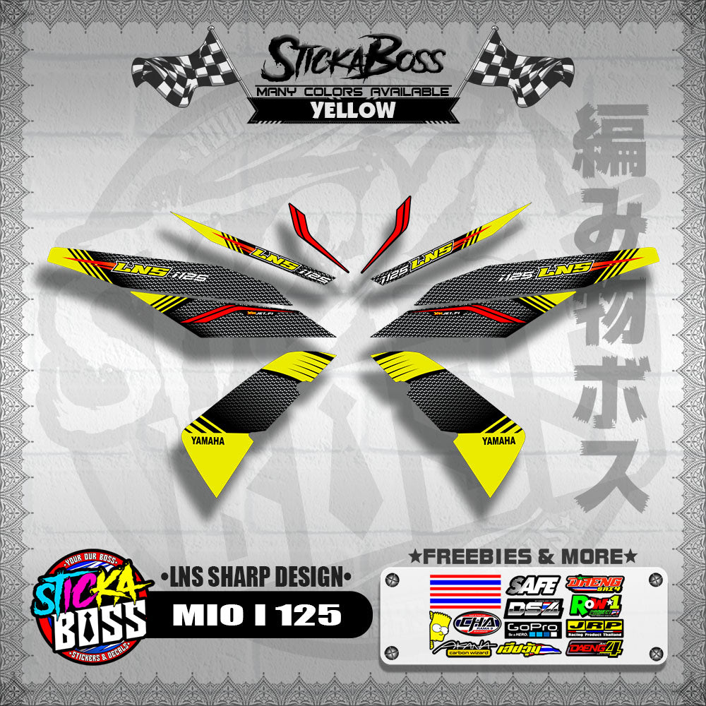 MIO I 125 DECALS ( LNS SHARP DESIGN )【WITH FREEBIES】