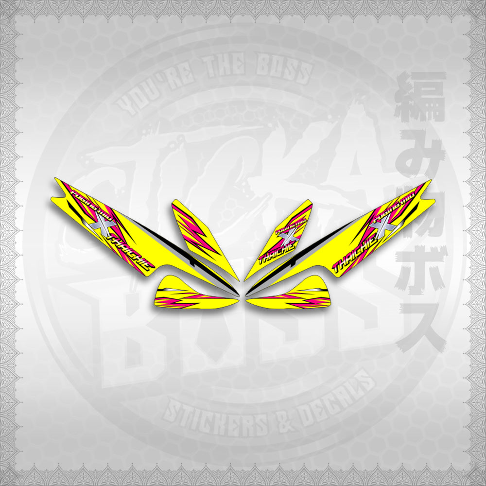 STICKER DECALS for MIO 1 (MIRPOXTH) By STICKABOSS (SOFIE LAMINATED WATERPROOF)