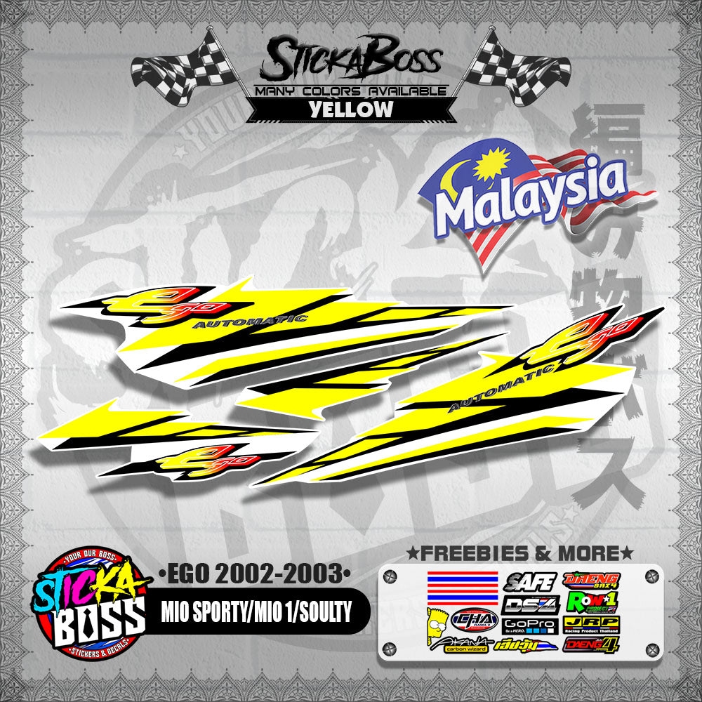 MIO SPORTY / MIO 1 / SOULTY DECALS ( EGO 2002-2003 )【WITH FREEBIES】