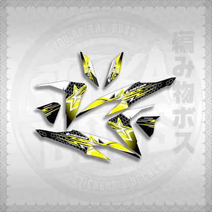 STICKER DECALS for CLICK V2 (CV220VA3) By STICKABOSS (SOFIE LAMINATED WATERPROOF)