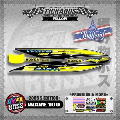 WAVE 100 THAILAND DECALS ( 2005 S EDITION )【WITH FREEBIES】