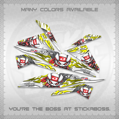 BEAT FI V1 FOR WHITE DECALS (2026 NEW RCB 2.0 DESIGN) STICKER KITS BY STICKABOSS