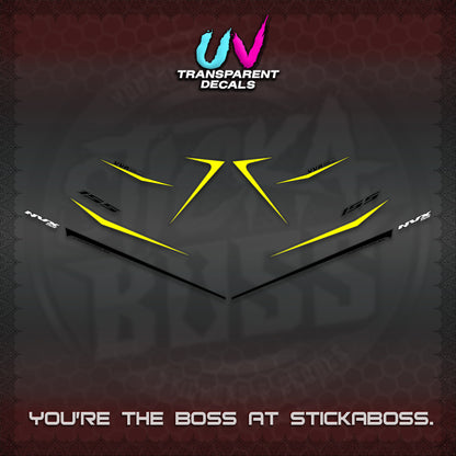 AEROX 155 V2 UV TRANSPARENT DECALS (2026 NVX MINIMALIST 01) STICKER KITS BY STICKABOSS