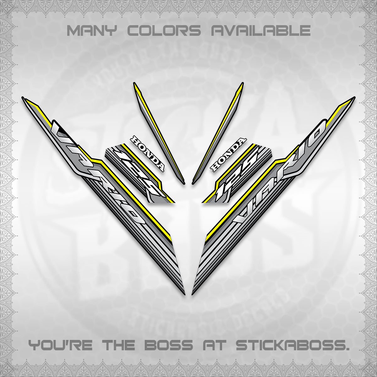 CLICK 125 V3 INDO DECALS (2024 SV 07-A2 STYLE) STICKER KITS By STICKABOSS