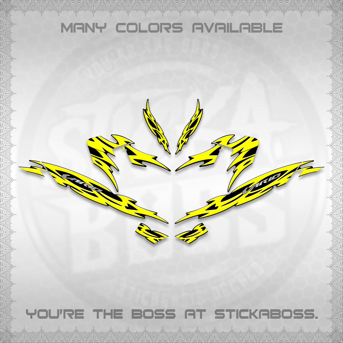 CLICK 125 V4 INDO VARIO DECALS (2026 NUSANTARA STRIPING) STICKER DECALS By STICKABOSS