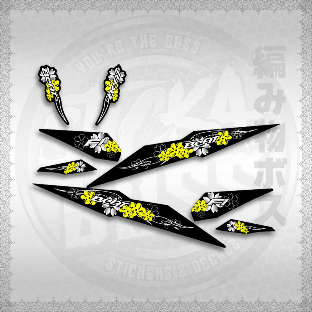 STICKER DECALS for BEAT FI V2 (BV2FLMOIN) By STICKABOSS (SOFIE LAMINATED WATERPROOF)
