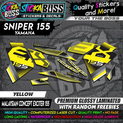 SNIPER 155 New Stock Decals [ MALAYSIAN CONCEPT EXCITER 155 ]