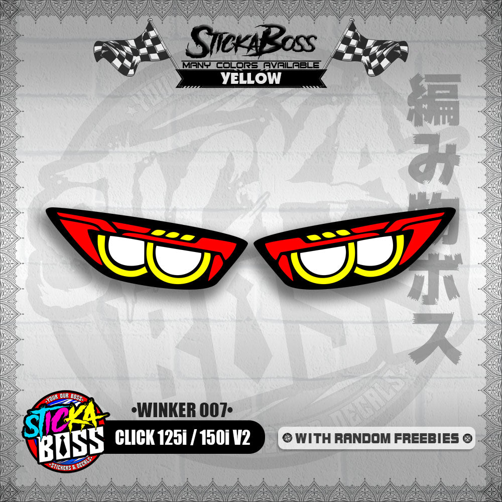 CLICK 125i / 150i V2 (WINKER 007) TRANSPARENT【WITH FREEBIES】
