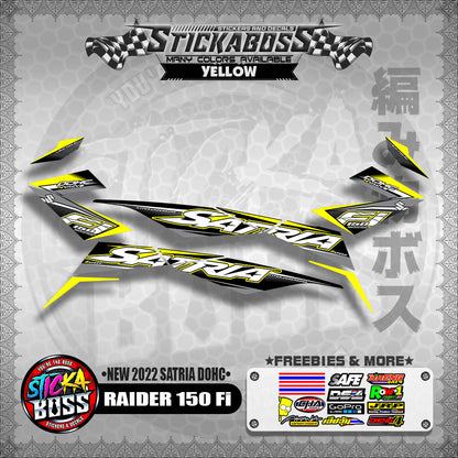 SUZUKI RAIDER 150 Fi STOCK DECAL (NEW 2022 SATRIA DOHC)【WITH FREEBIES】