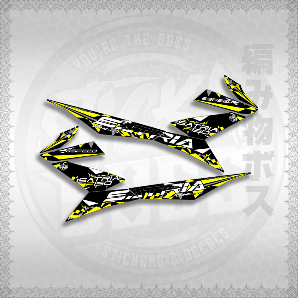 STICKER DECALS for RAIDER 150 FI (RFISATHMATH03) By STICKABOSS (SOFIE LAMINATED WATERPROOF)