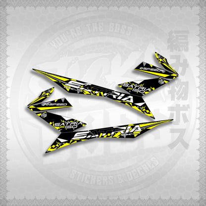 STICKER DECALS for RAIDER 150 FI (RFISATHMATH03) By STICKABOSS (SOFIE LAMINATED WATERPROOF)