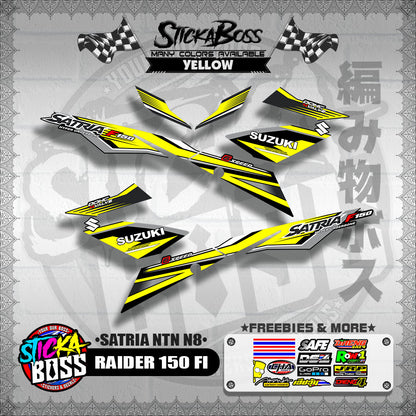 RAIDER 150 FI DECALS ( SATRIA NTN N8 )【WITH FREEBIES】