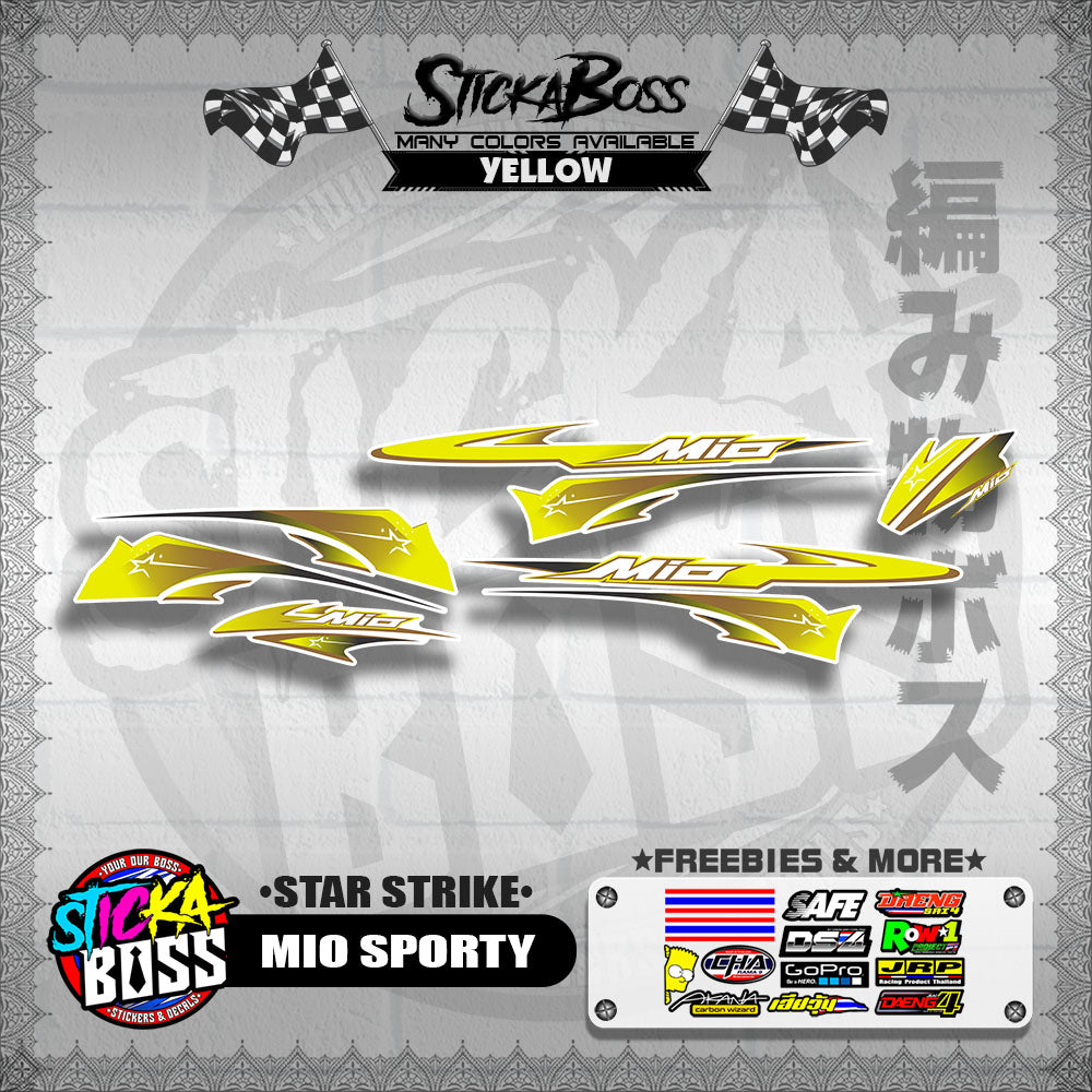 MIO SPORTY DECALS ( STAR STRIKE )【WITH FREEBIES】