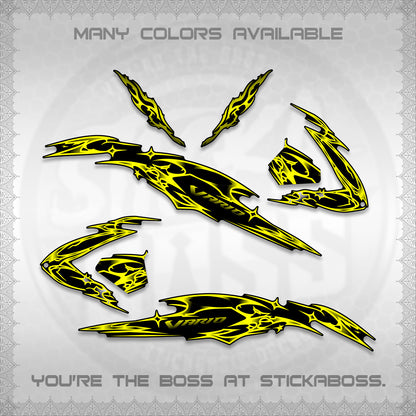CLICK 125 V3 VARIO DECALS (2026 TRIBAL LIGHTNING DESIGN) STICKER KITS BY STICKABOSS
