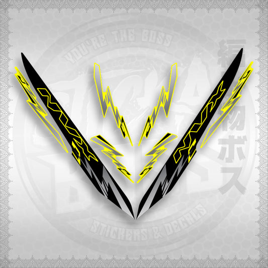 AEROX 155 V1 INDO-MALAY CONCEPT ( NVX ALPHA x OMEGA ) STICKER DECALS By STICKABOSS