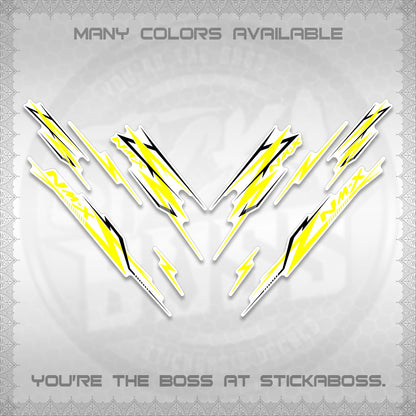 NMAX V2 FOR WHITE DECALS (2024 NM A8 STYLE) STICKER DECALS By STICKABOSS