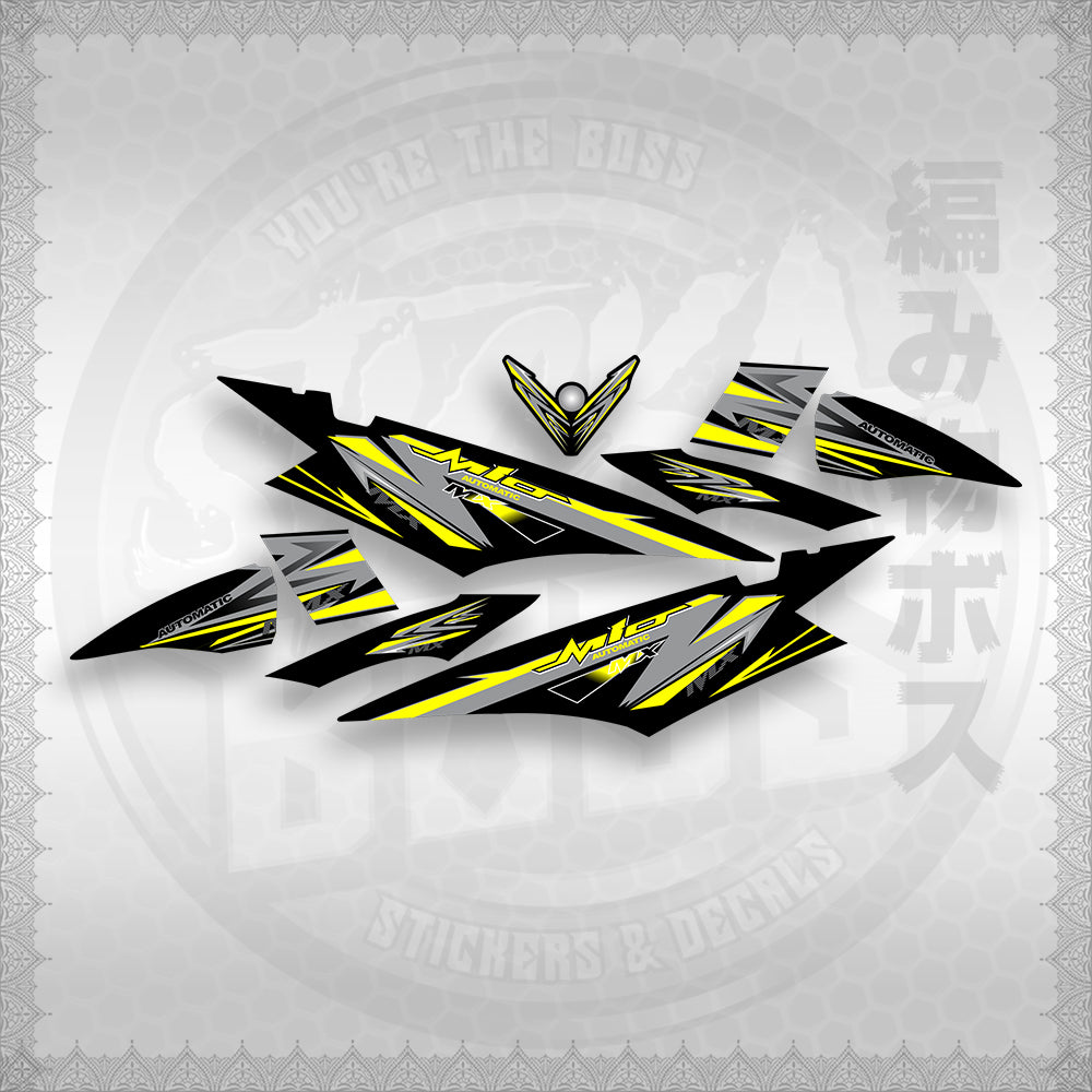 STICKER DECALS for MIO SOUL I (MSISTCA) By STICKABOSS (SOFIE LAMINATED WATERPROOF)