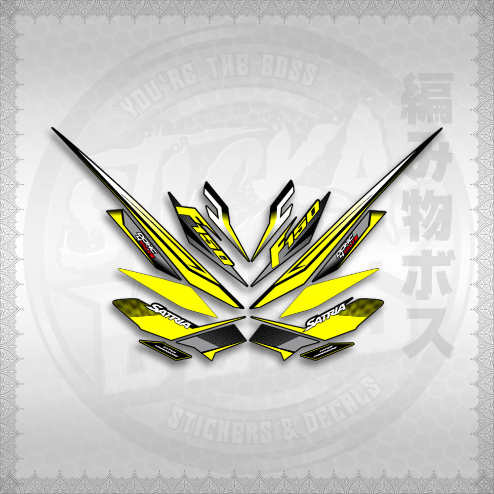 STICKER DECALS for RAIDER 150 FI THAI (RFISATH03DE) By STICKABOSS (SOFIE LAMINATED WATERPROOF)