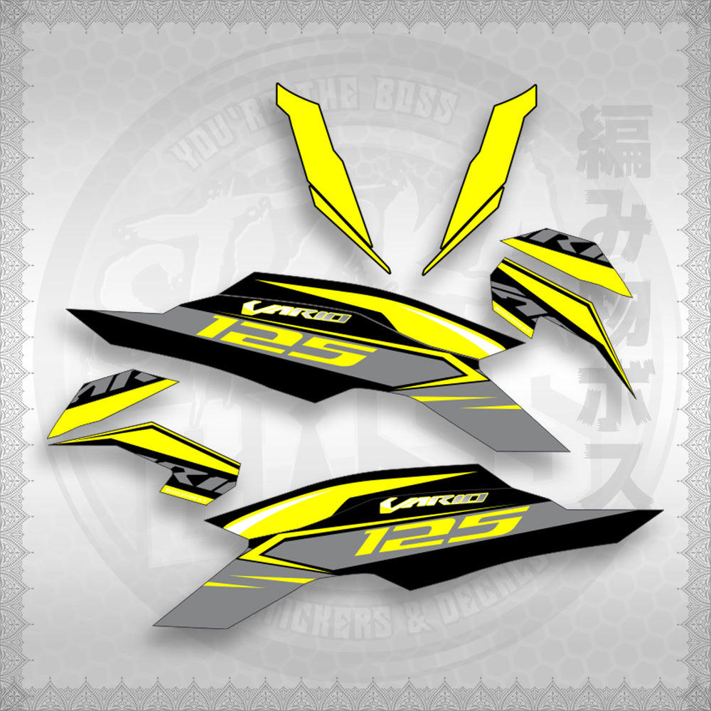 CLICK 125 V3 MALAY / INDO CONCEPT (CV3SLSTRA30) By STICKABOSS (SOFIE LAMINATED WATERPROOF)