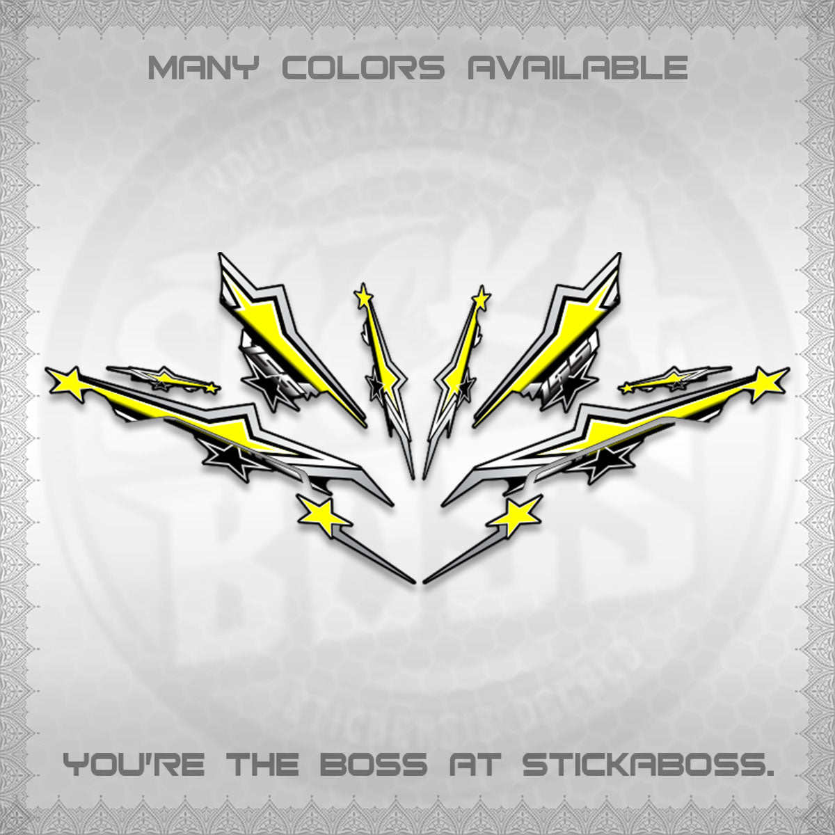 AEROX 155 V3 INDO DECALS (ALPHA TURBO 0004)STICKER DECALS By STICKABOSS