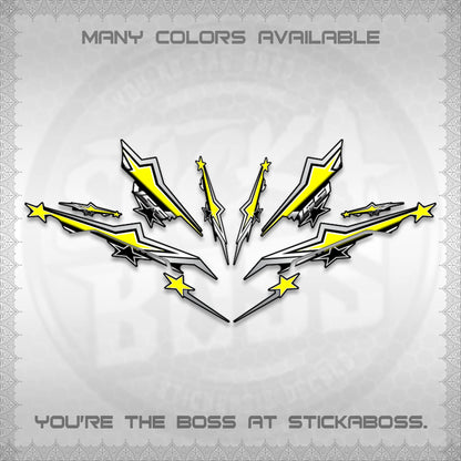 AEROX 155 V3 INDO DECALS (ALPHA TURBO 0004)STICKER DECALS By STICKABOSS