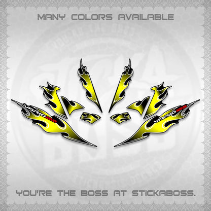 CLICK 125 V4 VARIO DECALS (2026 MOTIF FLAME 1 TONE)STICKER DECALS By STICKABOSS