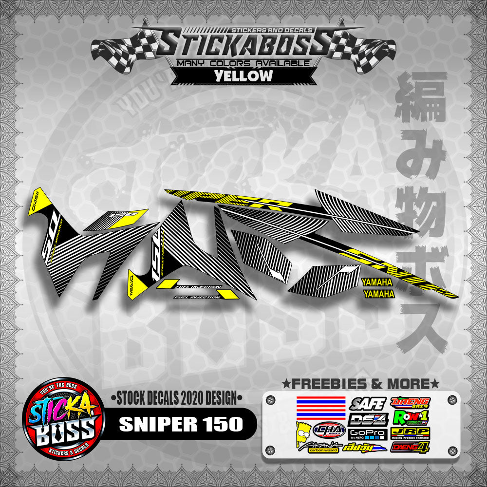 SNIPER 150 ( STOCK DECALS 2020 DESIGN ) 【WITH FREEBIES】