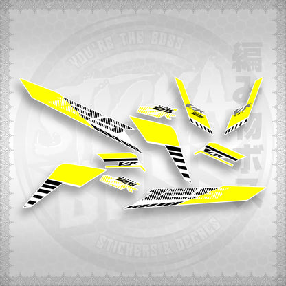 STICKER DECALS for CLICK 125 V3 (CV3VRSTDEFOWH) By STICKABOSS (SOFIE LAMINATED)