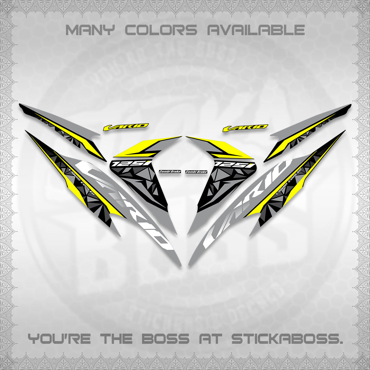 CLICK 125 V2 VARIO DECALS (2018–2022 STYLE DESIGN) STICKER DECALS BY STICKABOSS