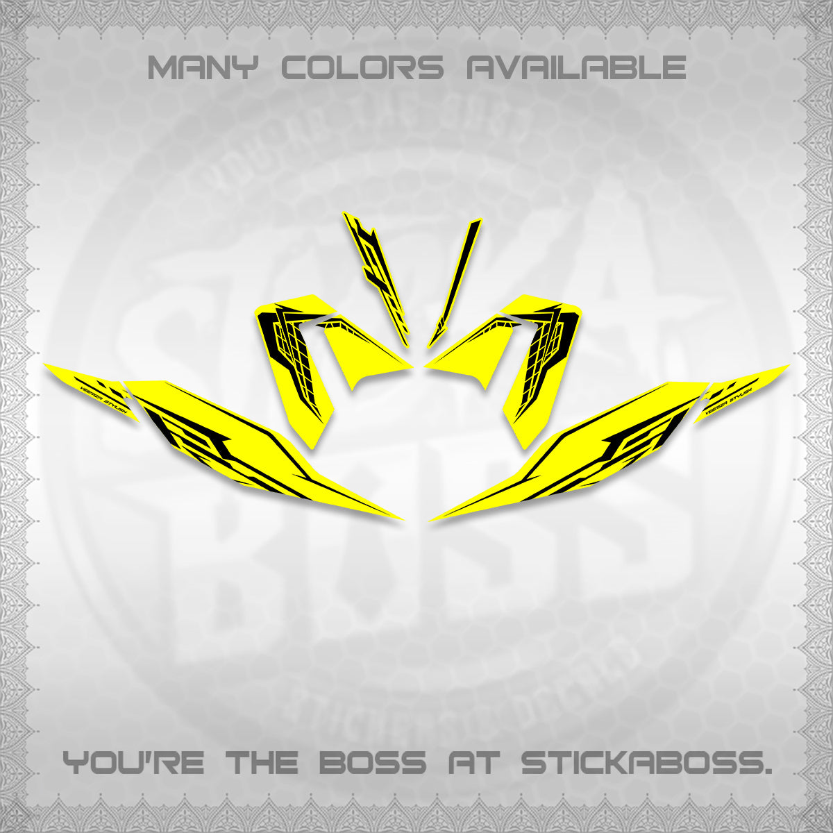 CLICK 125 V4 DECALS (2026 VEERIZA STYLISH DESIGN) STICKER DECALS By STICKABOSS