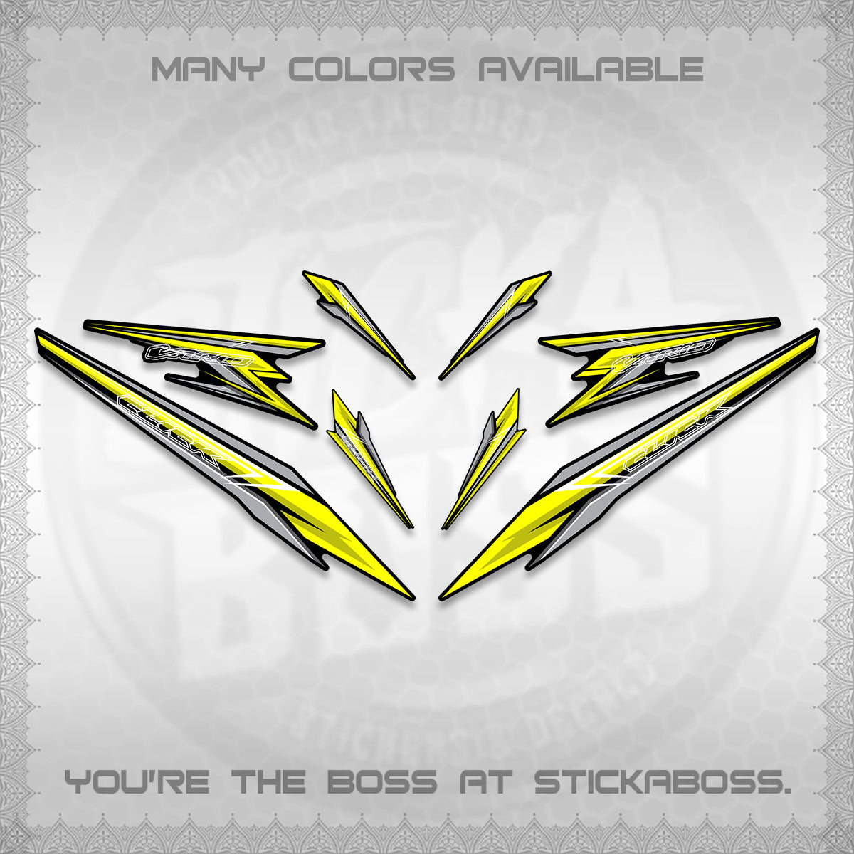 CLICK 160 VARIO DECAL(2026 SHARP 00-A1 DESIGN)STICKER DECALS By STICKABOSS