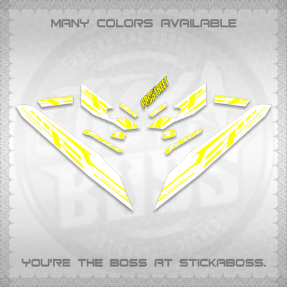 CLICK V3 FOR WHITE VARIO DECALS (2026 V3E 001 DESIGN)STICKER DECALS By STICKABOSS