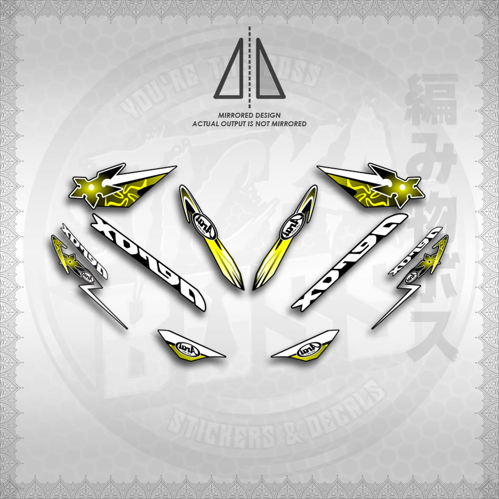 STICKER DECALS for AEROX 155 V1 (AV120ARIN02) By STICKABOSS (SOFIE LAMINATED WATERPROOF) (Copy) (Copy)