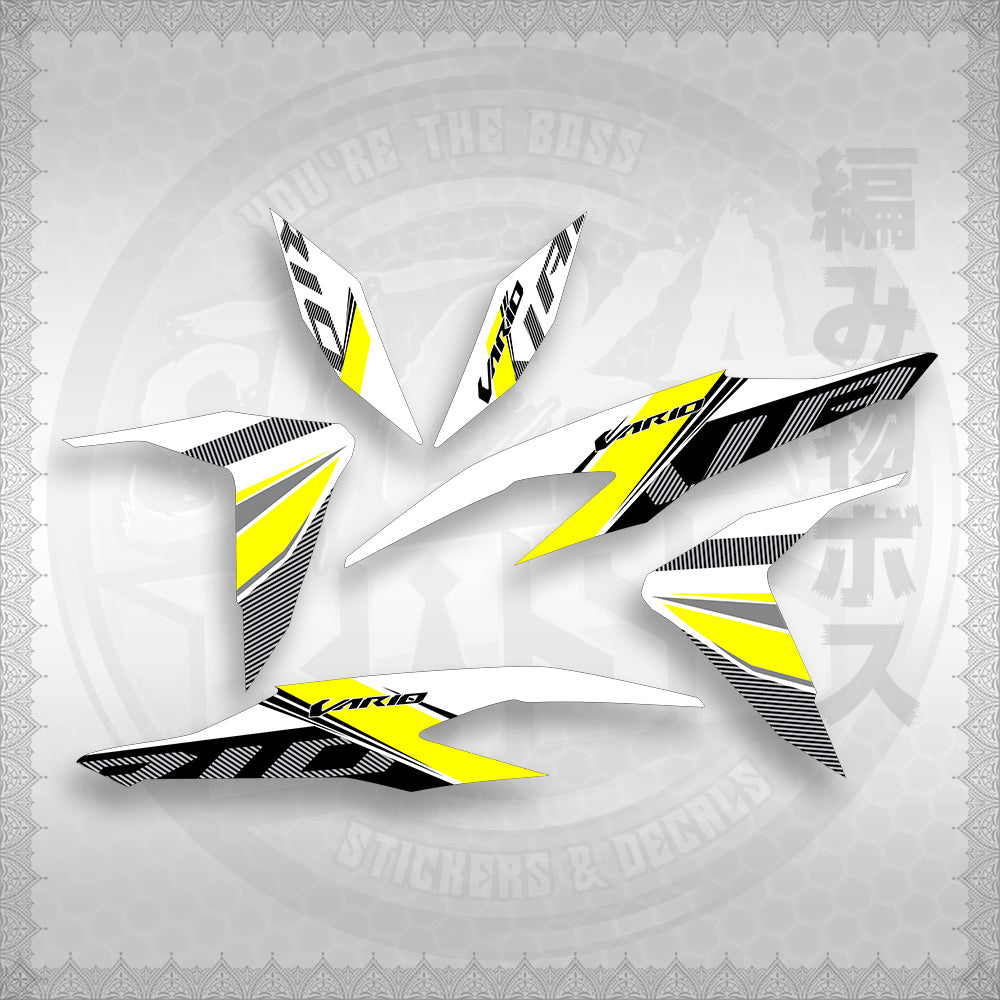 STICKER DECALS for CLICK V2 (CV2VA20MAFOWH) By STICKABOSS (SOFIE LAMINATED WATERPROOF)