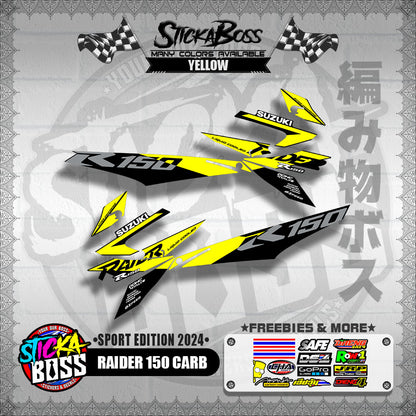 RAIDER 150 CARB DECALS ( SPORT EDITION 2024 )【WITH FREEBIES】