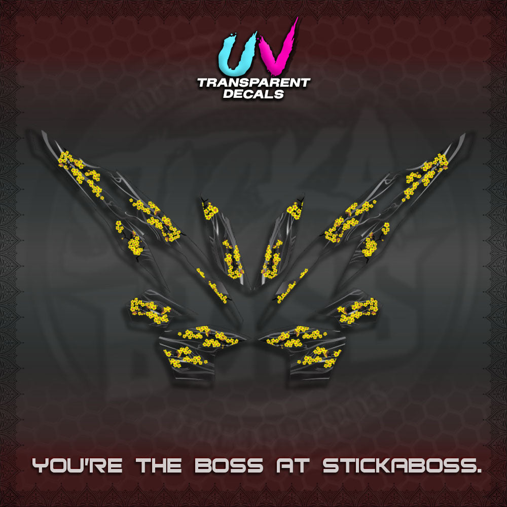 CLICK 125 V2 UV TRANSPARENT DECALS (2026 NEW SAKURA WIND)STICKER DECALS By STICKABOSS