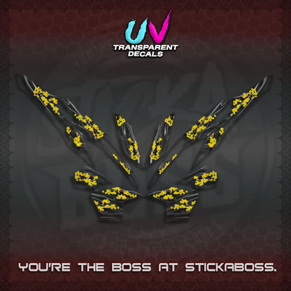CLICK 125 V2 UV TRANSPARENT DECALS (2026 NEW SAKURA WIND)STICKER DECALS By STICKABOSS