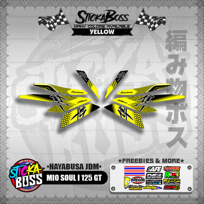 MIO SOUL I 125 GT DECALS ( HAYABUSA JDM )【WITH FREEBIES】
