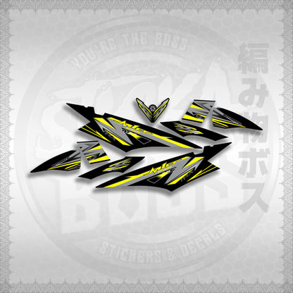 MIO SOUL I STRIPING CARBURETOR STICKER DECALS By STICKABOSS (SOFIE LAMINATED WATERPROOF)
