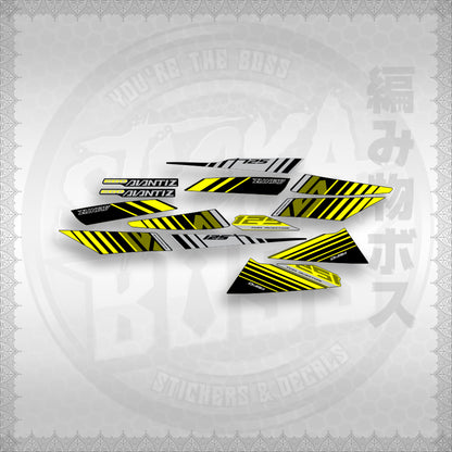 STICKER DECALS for MIO SOUL i125 (MSIEGAVBACU) By STICKABOSS (SOFIE LAMINATED WATERPROOF)