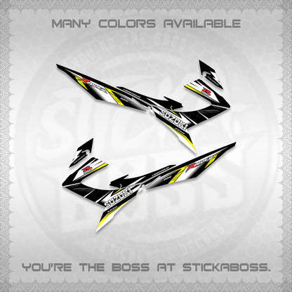 RAIDER 150 REBORN CARB DECALS (S-1 RACING) STICKER DECALS BY STICKABOSS