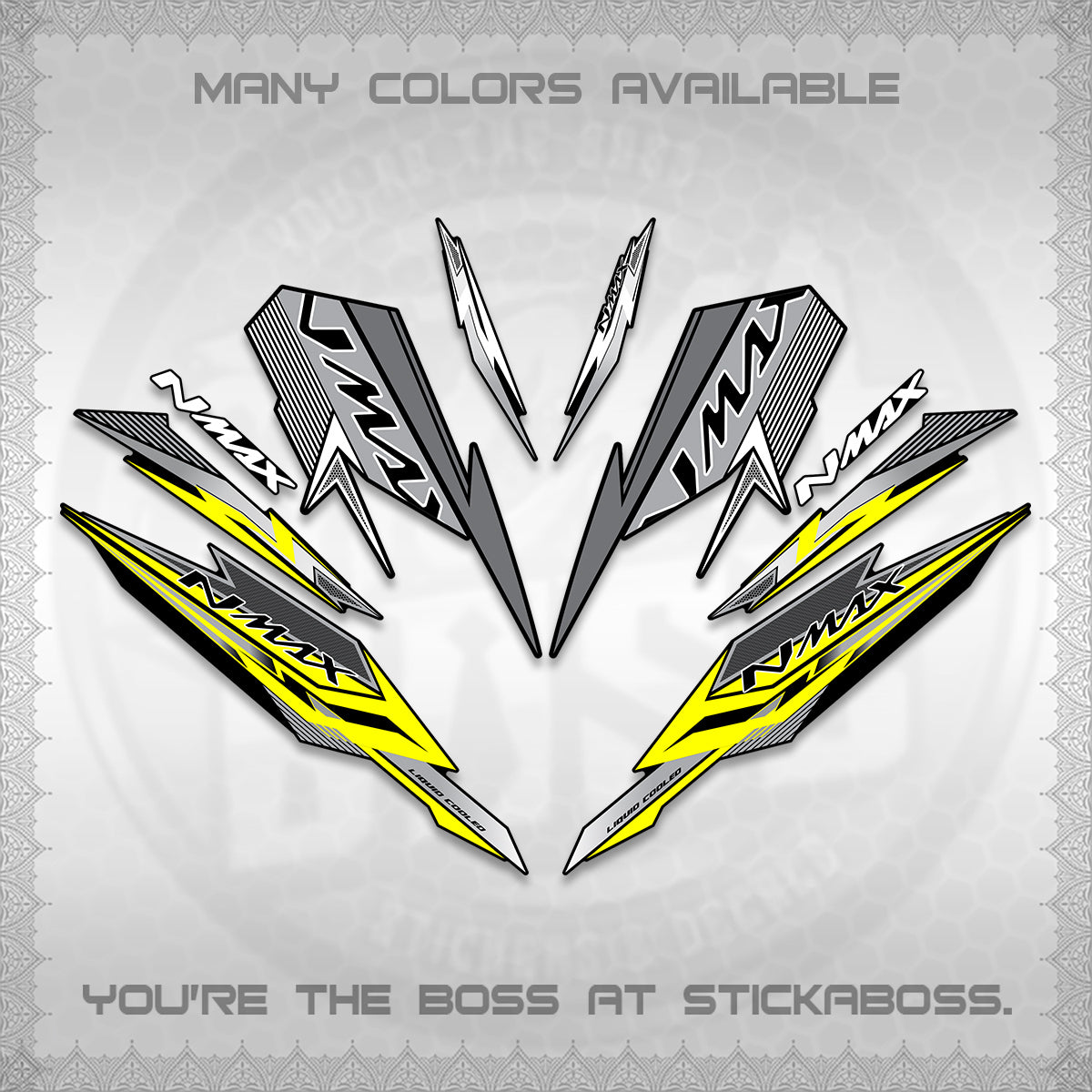NMAX V2 DECALS (2026 VARIO STYLE) STICKER DECALS By STICKABOSS