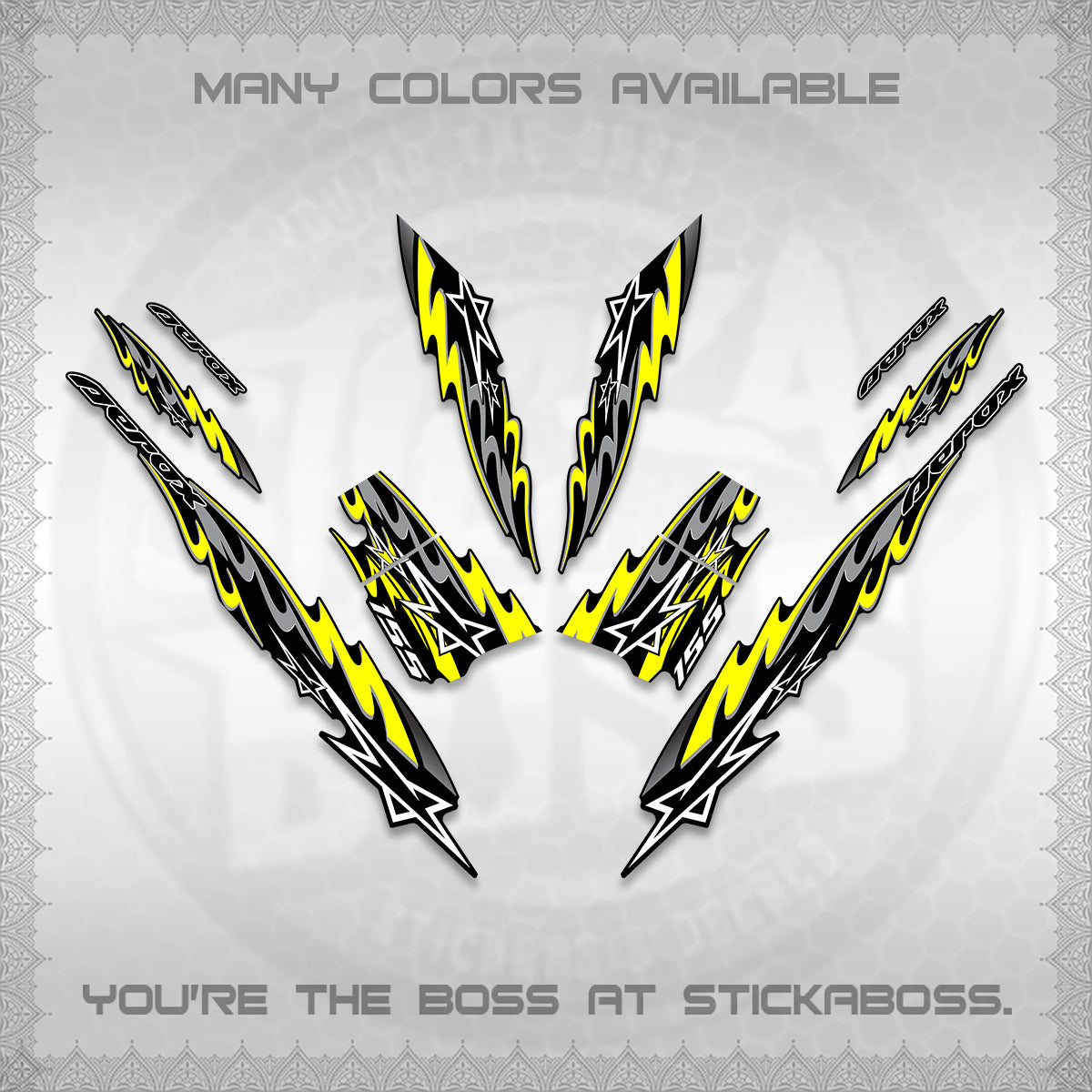 AEROX V2 INDO DECALS (2026 STAR 0001 MOTIF) STICKER KITS By STICKABOSS